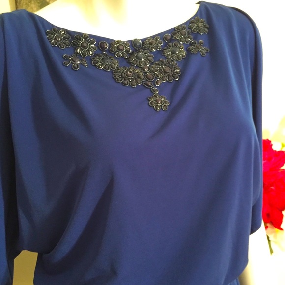 Trina Turk, elegant royal blue dress, size 0 - Picture 4 of 4